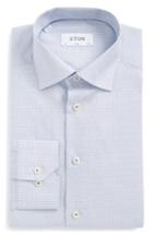 Men's Eton Slim Fit Microcheck Dress Shirt .5 - Blue
