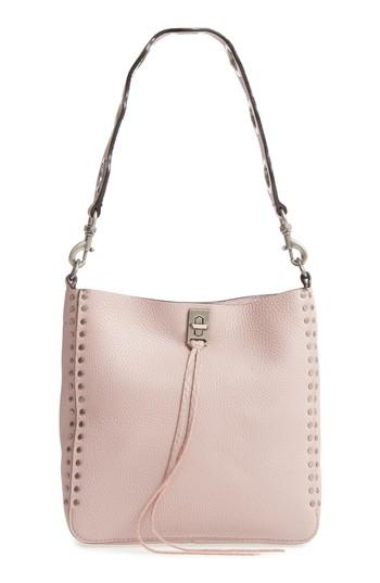 Rebecca Minkoff Small Darren Deerskin Leather Feed Bag - Pink