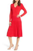Women's Chelsea28 Accordion Sweater Dress, Size - Red