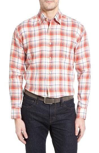Men's Robert Talbott Anderson Classic Fit Sport Shirt - Orange