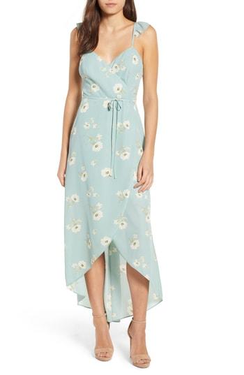Women's June & Hudson Faux Wrap Dress - Green