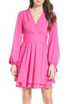 Women's Eliza J Tie Sleeve Fit & Flare Dress