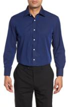 Men's English Laundry Regular Fit Stripe Dress Shirt .5 - 32/33 - Blue