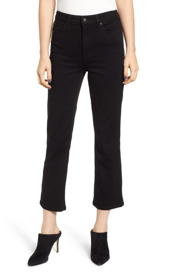 Women's Joe's The Callie High Waist Crop Bootcut Jeans - Black