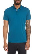 Men's Boss Hugo Boss Press 21 Solid Fit Polo, Size Large - Blue/green
