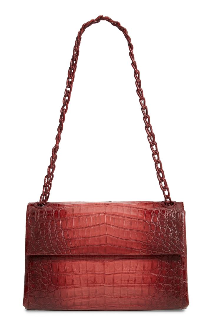 Nancy Gonzalez Degrade Genuine Crocodile Shoulder Bag -