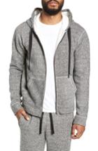 Men's Atm Anthony Thomas Melillo Double Face Zip Hoodie - Black