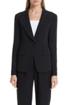 Women's Emporio Armani One-button Blazer Us / 38 It - Black
