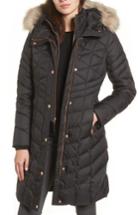 Women's Andrew Marc Meadow Down & Feather Fill Coat With Faux Fur Trim