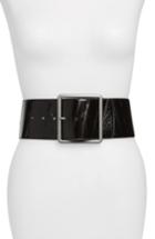 Women's Saint Laurent Large Corset Fine Buckle Anguille Belt - Noir
