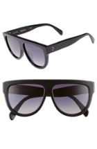 Women's Celine Special Fit 60mm Polarized Gradient Flat Top Sunglasses -