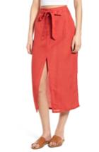 Women's Love Like Summer X Billabong Linen Blend Midi Skirt - Red