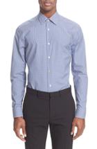 Men's Paul Smith London Trim Fit Micro Gingham Dress Shirt - Blue