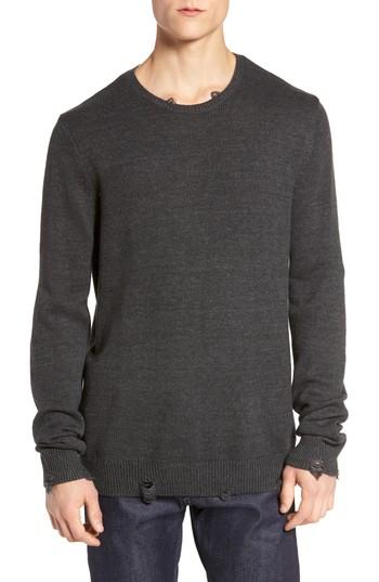 Men's The Rail Destroyed Crewneck Sweater