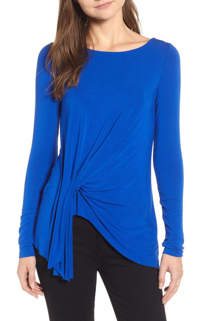 Women's Bailey 44 Fall For You Asymmetrical Jersey Top - Blue
