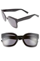 Women's Kendall + Kylie Priscilla 65mm Butterfly Sunglasses - Matte Black/ Matte Red/ Black