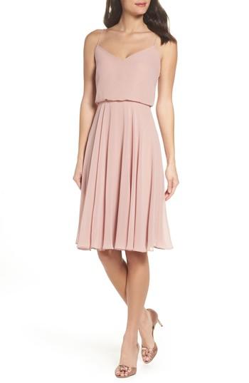 Women's Jenny Yoo Sienna Chiffon Dress - Pink