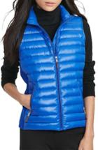 Women's Lauren Ralph Lauren Knit Panel Down Vest - Blue