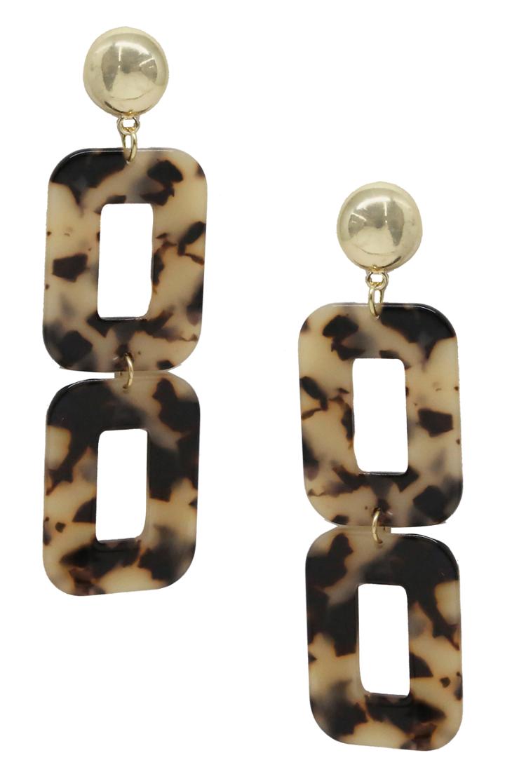 Women's Ettika Rectangle Statement Earrings