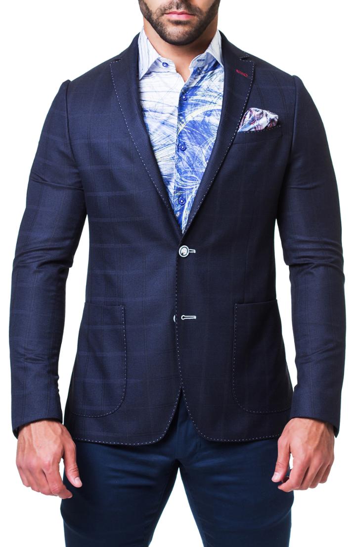 Men's Maceoo Algebra Optimization Blazer - Grey