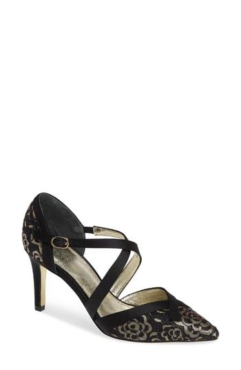 Women's Adrianna Papell Hepburn Strappy Pump .5 M - Black
