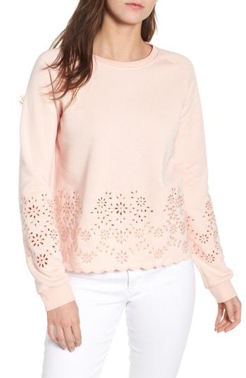 Women's Rebecca Minkoff Morgan Scalloped Eyelet Sweatshirt