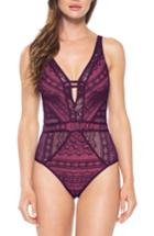 Women's Becca Show & Tell One-piece Swimsuit - Red
