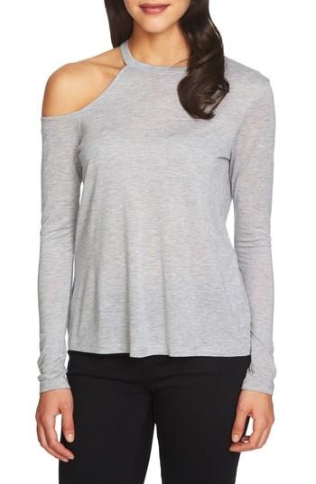 Women's 1.state Cold Shoulder Top - Grey