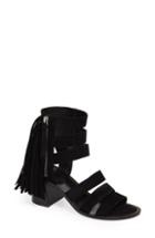Women's Marc Fisher D Collin Fringe Sandal, Size 6 M - Black
