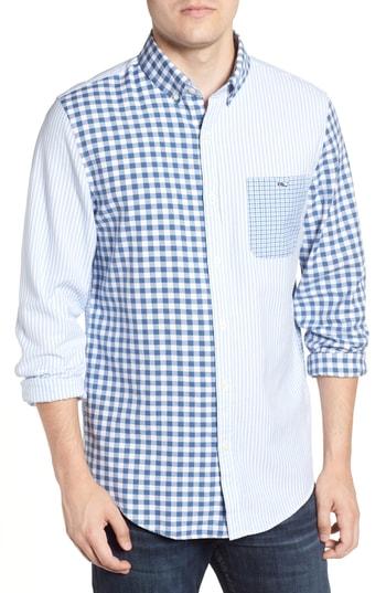 Men's Vineyard Vines Party Tucker Slim Fit Sport Shirt - Blue
