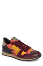 Men's Valentino Garavani Camo Rockrunner Sneaker Us / 40eu - Orange