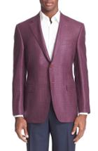Men's Canali Classic Fit Check Wool Blend Sport Coat