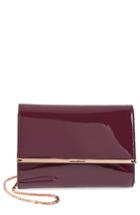 Ted Baker London Kerstin Patent Leather Crossbody Bag - Purple