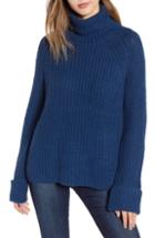 Women's Bp. Cozy Turtleneck Sweater, Size - Blue