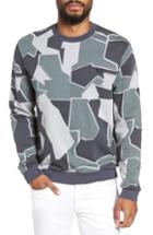 Men's Fred Perry Camoflage Sweatshirt - Grey