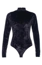Women's Taylor Hill X Joe's Mock Neck Velvet Bodysuit