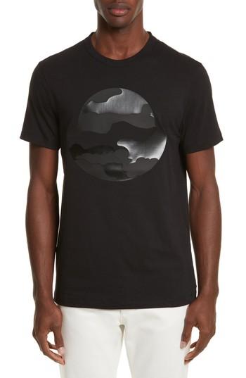 Men's Moncler Black Silhouette Graphic T-shirt - Black