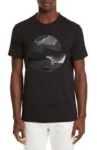 Men's Moncler Black Silhouette Graphic T-shirt - Black