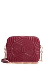 Ted Baker London Sunshine Quilted Leather Camera Crossbody Bag - Metallic