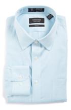 Men's Nordstrom Men's Shop Smartcare(tm) Trim Fit Stripe Dress Shirt 32/33 - Blue
