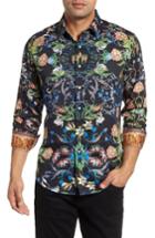 Men's Robert Graham Warner Classic Fit Sport Shirt - Black