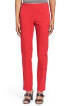 Women's Lafayette 148 New York 'stanton' Slim Leg Ankle Pants - White