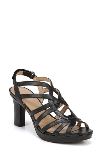 Women's Naturalizer Flora Curvy Cage Sandal M - Black