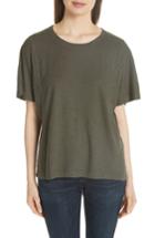 Women's Eileen Fisher Hemp & Organic Cotton Top, Size - Green
