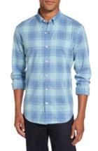 Men's Bonobos Summerweight Slim Cut Large Check Sport Shirt - Blue