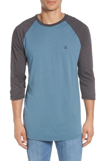 Men's Volcom Raglan T-shirt, Size - Grey