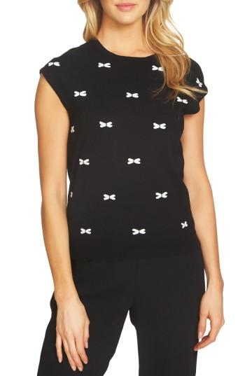 Women's Cece Bows Cap Sleeve Sweater