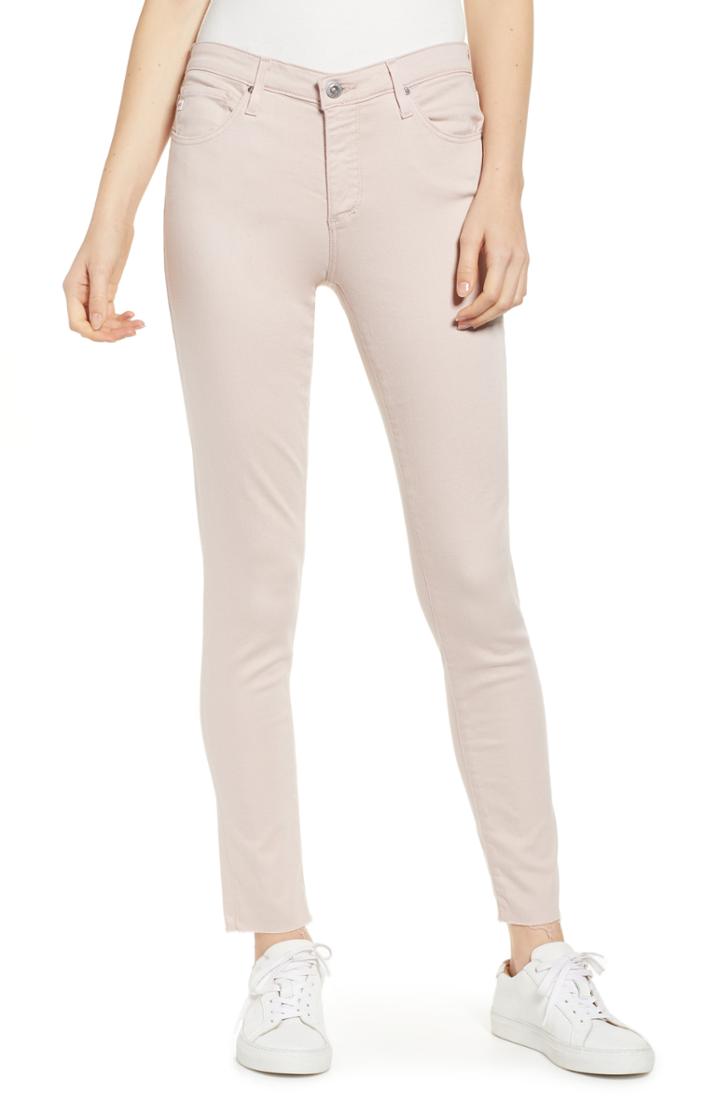 Women's Ag The Legging Ankle Super Skinny Jeans - Pink