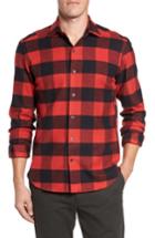 Men's Culturata Slim Fit Buffalo Plaid Sport Shirt - Red