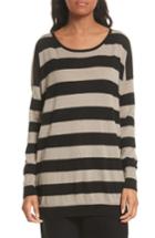 Women's Vince Wide Stripe Wool & Cashmere Sweater - Beige